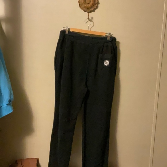 Black Sweatpants with Red Detail Relaxed Fit - Picture 5 of 9